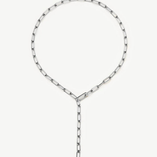 Classic Paperclip Chain Necklace | Platinum Plated Necklaces Missoma 