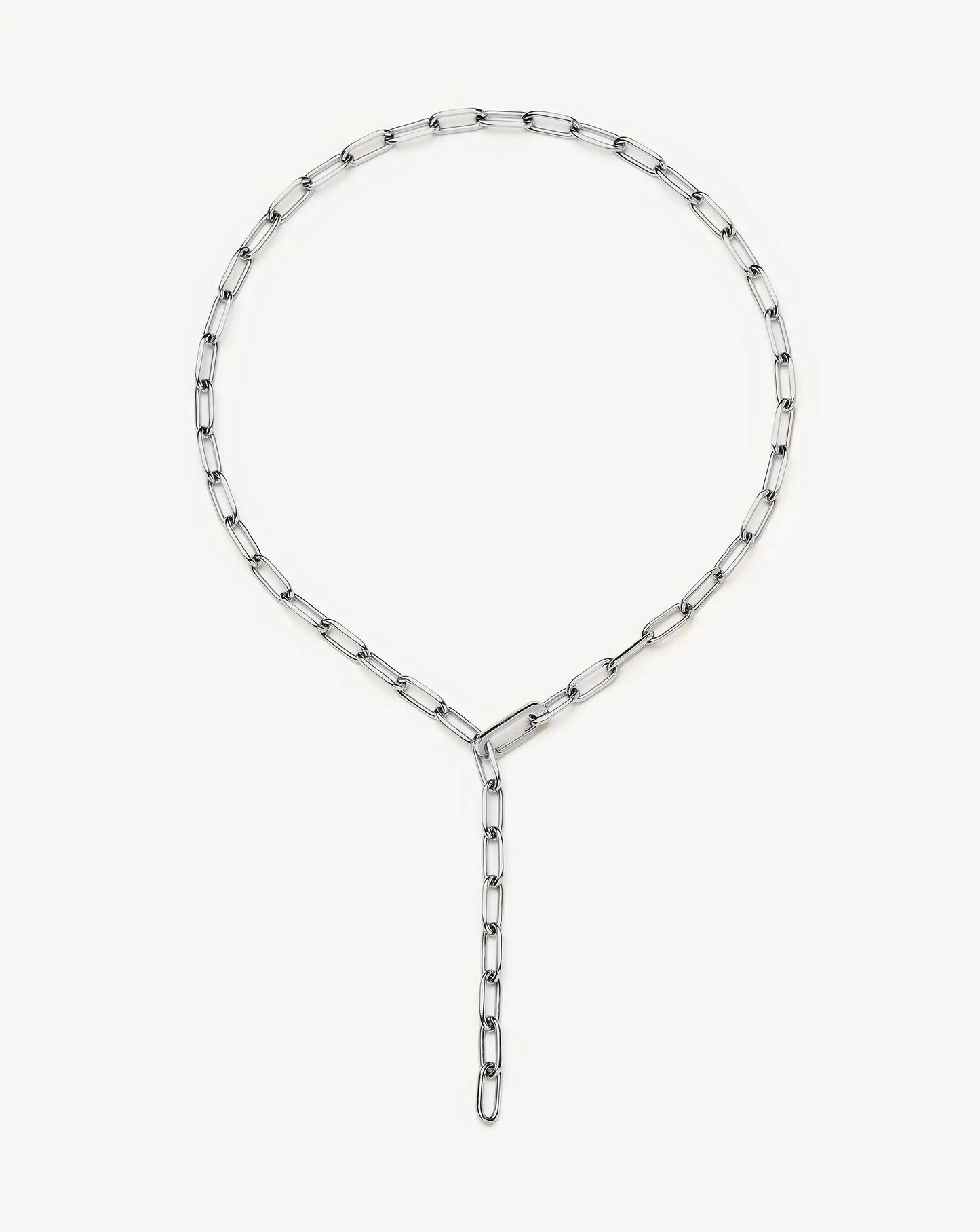 Classic Paperclip Chain Necklace | Platinum Plated Necklaces Missoma 