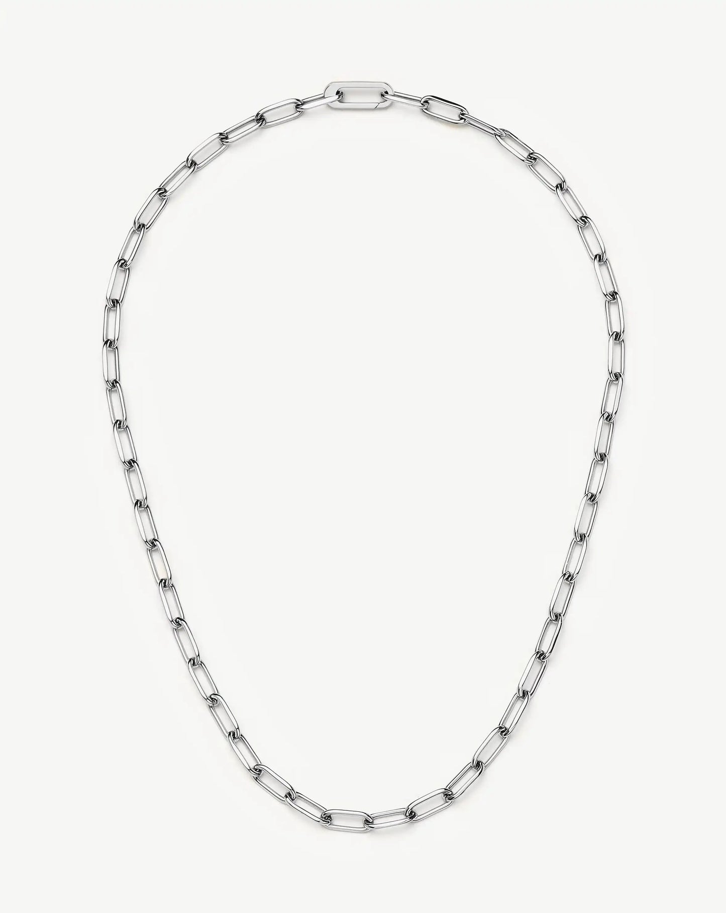 Classic Paperclip Chain Necklace | Platinum Plated Necklaces Missoma 
