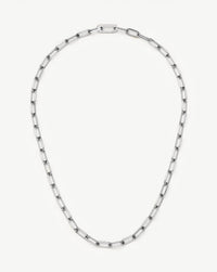 Classic Paperclip Chain Necklace | Platinum Plated Necklaces Missoma 