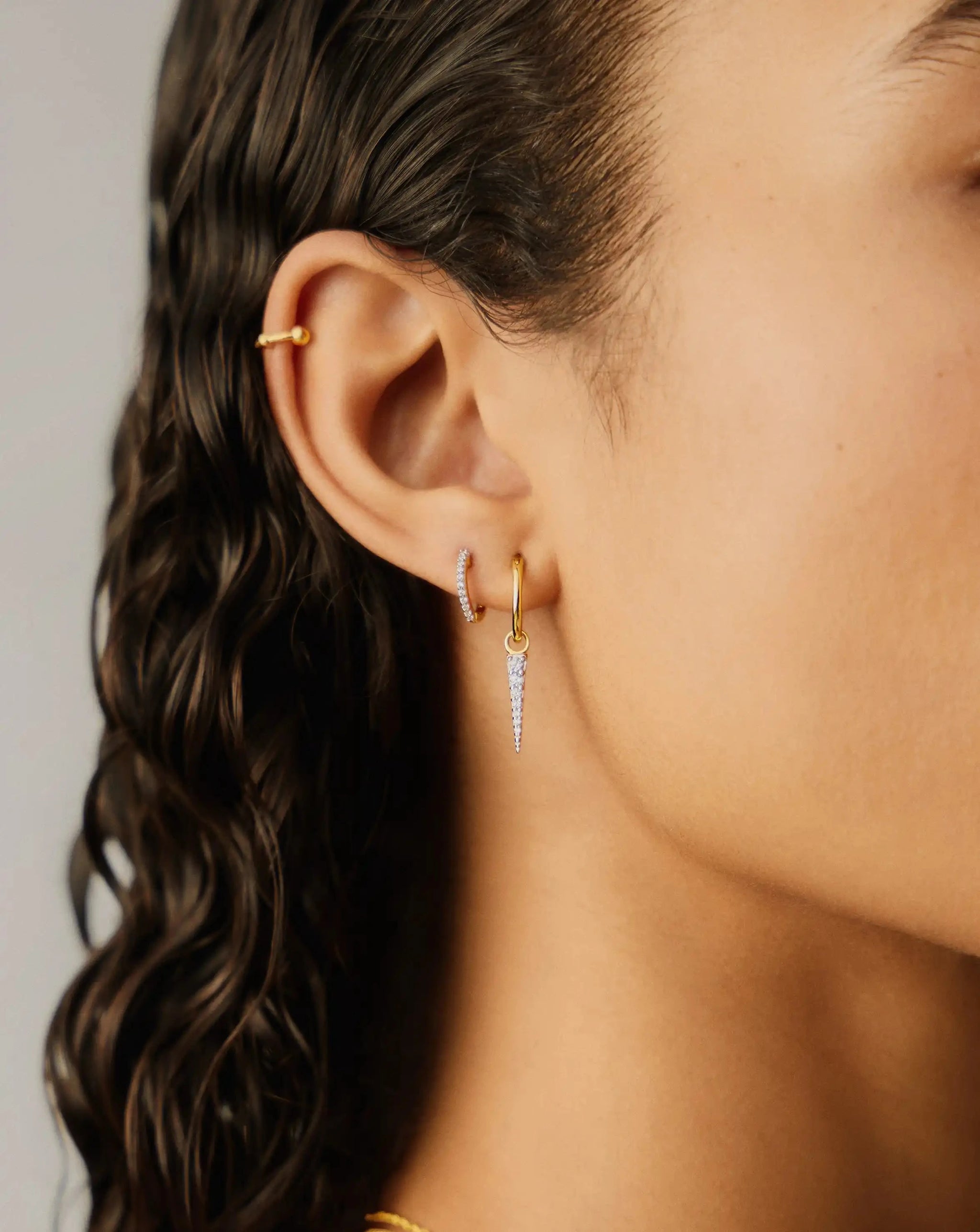 Classic Pave Huggies | 18k Gold Vermeil/Cubic Zirconia Earrings Missoma 