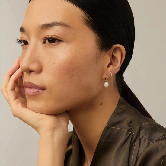 Classic Pave Huggies | 18k Gold Vermeil/Cubic Zirconia Earrings Missoma 