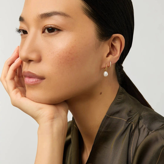 Classic Pave Huggies | 18k Gold Vermeil/Cubic Zirconia Earrings Missoma 