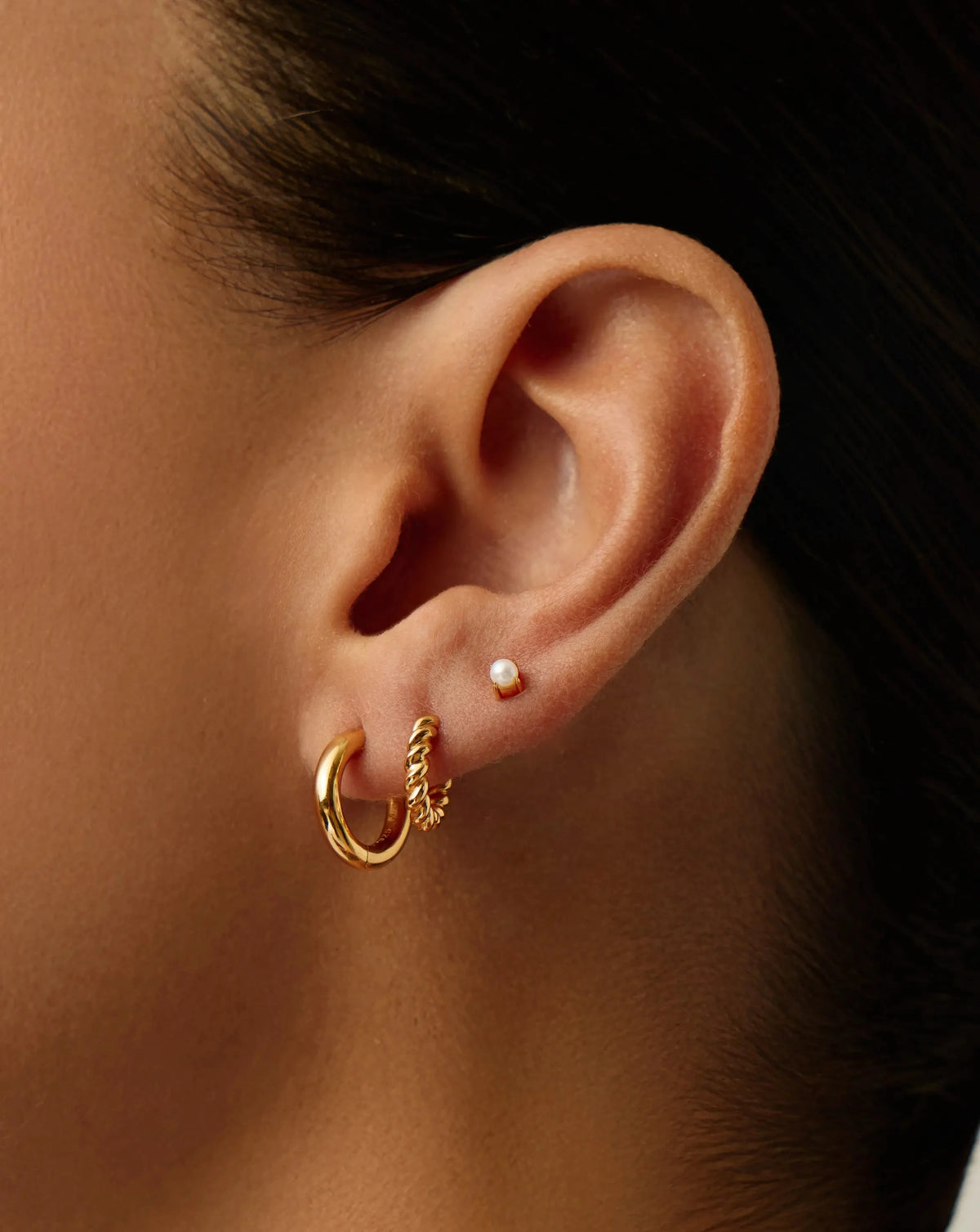Classic Pearl Stud Earrings | 18k Gold Vermeil/Pearl Earrings Missoma 