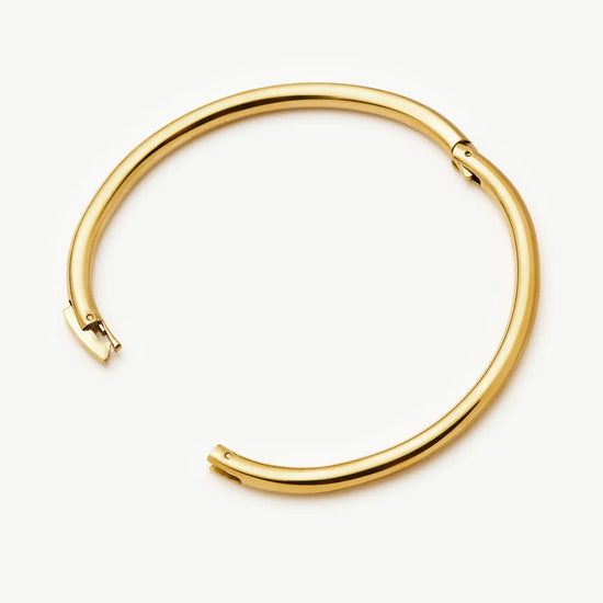 Classic Round Hinged Bangle | 18k Gold Plated Bracelets Missoma 