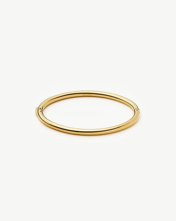 Classic Round Hinged Bangle | 18k Gold Plated Bracelets Missoma 