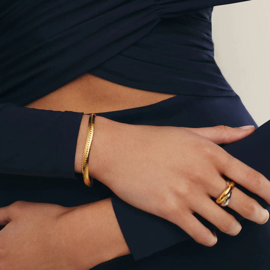 Classic Snake Chain Bracelet | 18k Gold Plated Bracelets Missoma 