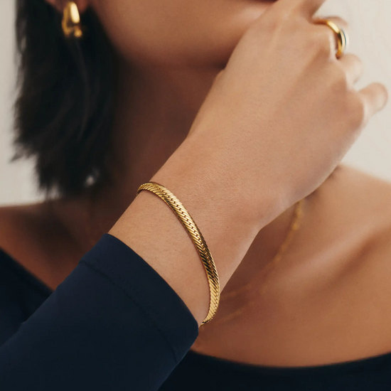 Classic Snake Chain Bracelet | 18k Gold Plated Bracelets Missoma 