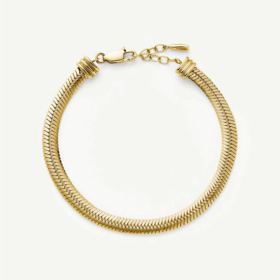 Classic Snake Chain Bracelet | 18k Gold Plated Bracelets Missoma 