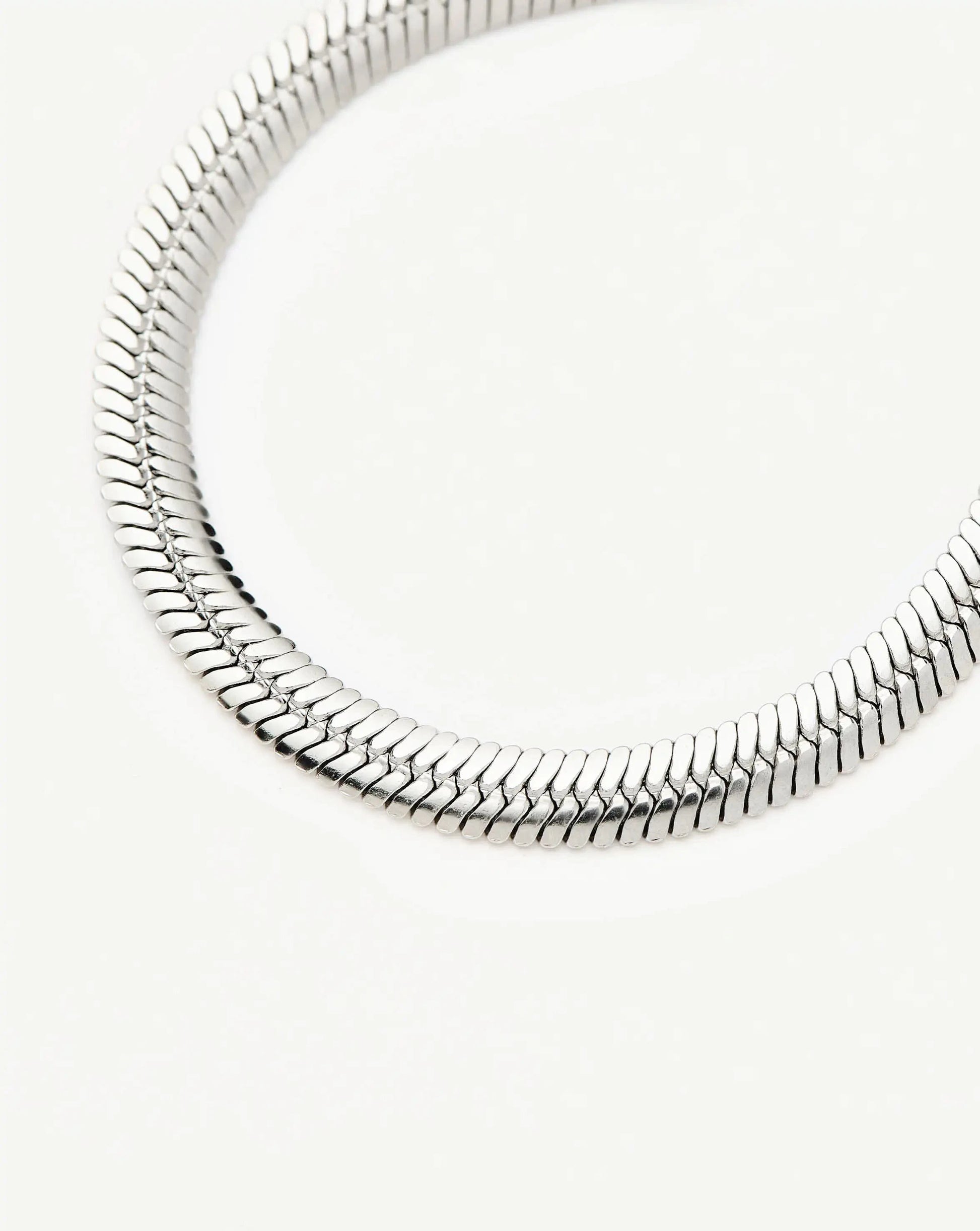 Classic Snake Chain Bracelet | Platinum Plated Bracelets Missoma 