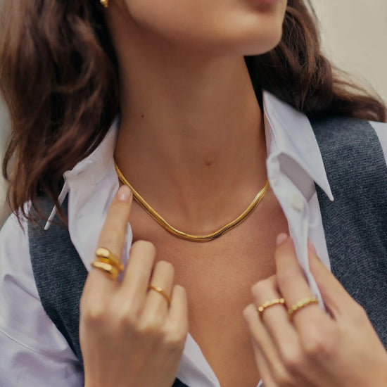 Classic Snake Chain Necklace | 18k Gold Plated Necklaces Missoma 