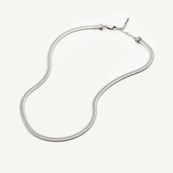 Classic Snake Chain Necklace | Platinum Plated Necklaces Missoma 