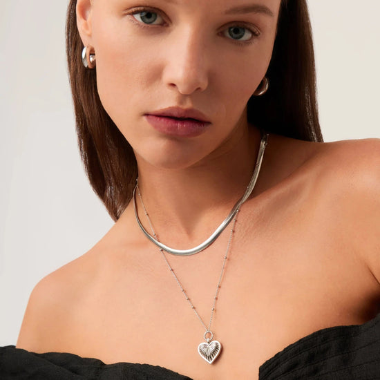 Classic Snake Chain Necklace | Platinum Plated Necklaces Missoma 