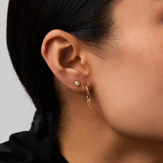 Classic Stone Stud Earrings | 18k Gold Vermeil/Cubic Zirconia Earrings Missoma 