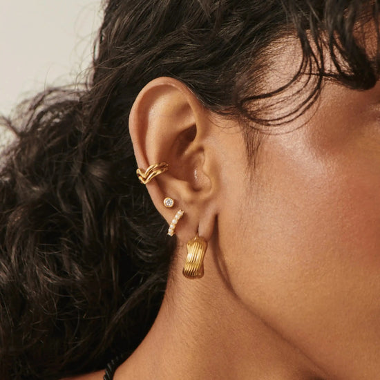 Classic Stone Stud Earrings | 18k Gold Vermeil/Cubic Zirconia Earrings Missoma 