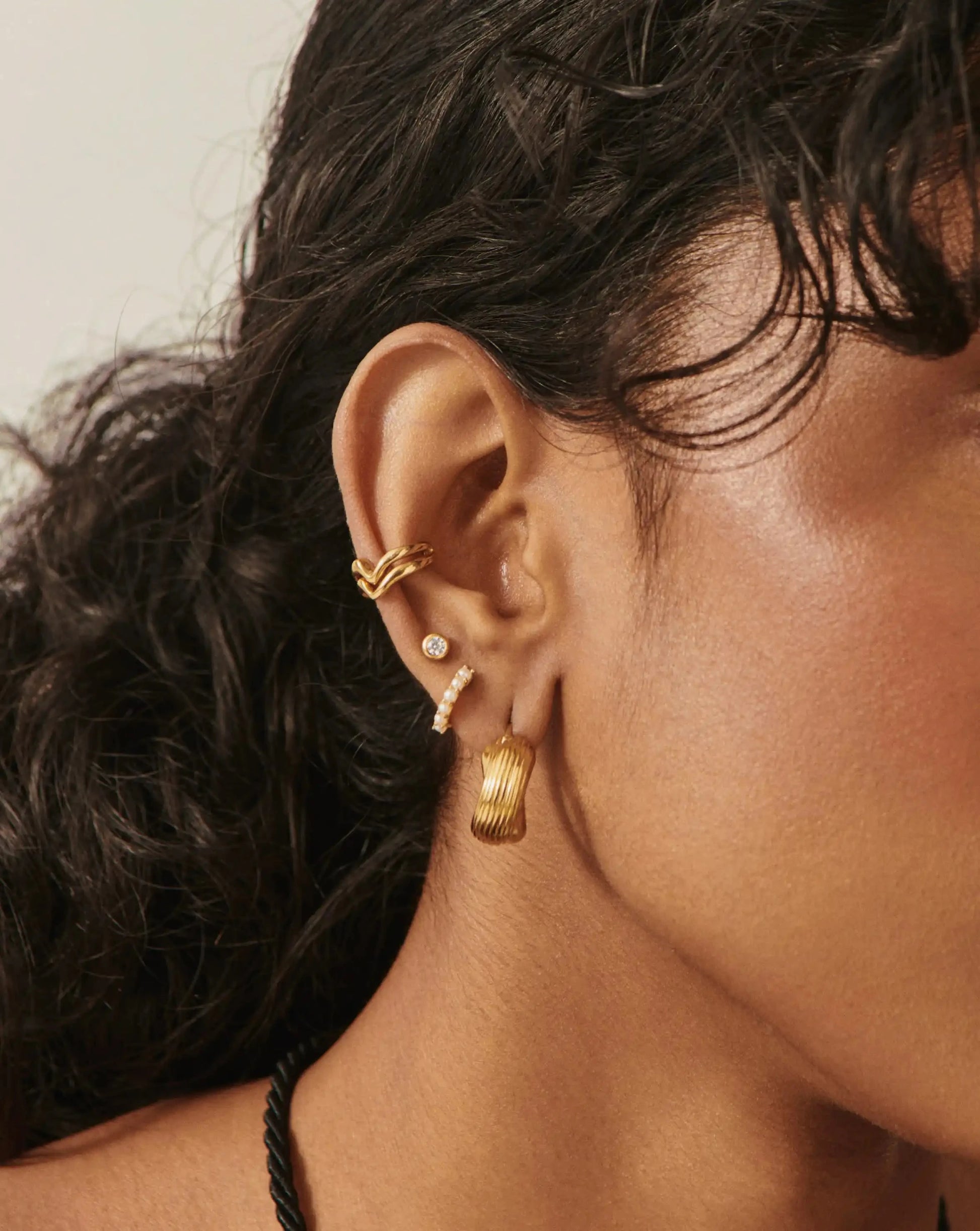 Classic Stone Stud Earrings | 18k Gold Vermeil/Cubic Zirconia Earrings Missoma 