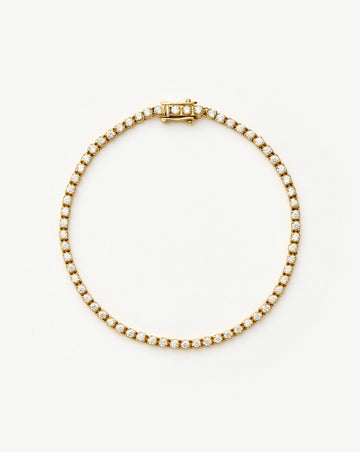 Classic Tennis Bracelet | 18k Gold Vermeil Cubic Zirconia Bracelets Missoma 