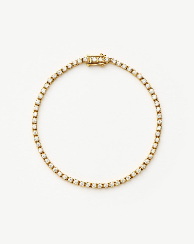 Classic Tennis Bracelet | 18k Gold Vermeil Cubic Zirconia