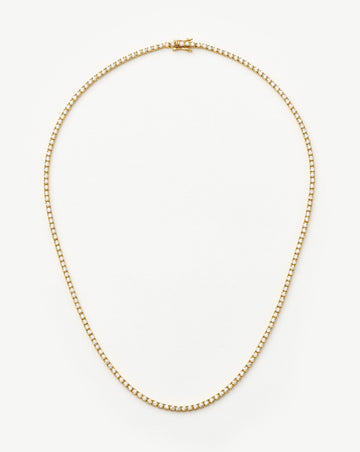Classic Tennis Necklace | 18k Gold Vermeil Cubic Zirconia Necklaces Missoma 