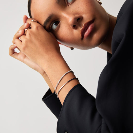 Classic Tennis & Snake Chain Bracelet Set | Sterling Silver Bracelets Missoma 