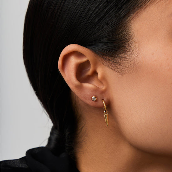 Claw Hoop & Stud Earrings Set | 18ct Gold Vermeil Layering Sets Missoma 