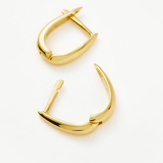 Claw Huggies | 18ct Gold Plated Vermeil Earrings Missoma 