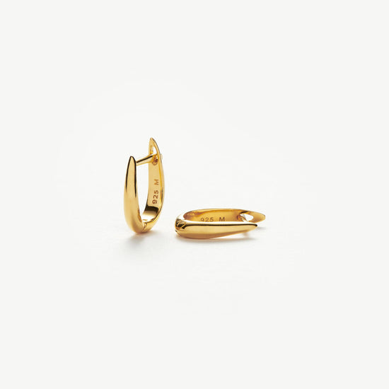 Claw Huggies | 18ct Gold Plated Vermeil Earrings Missoma 
