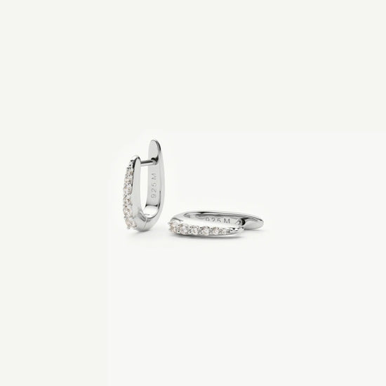 Claw Huggies | Sterling Silver/Pavé Earrings Missoma 