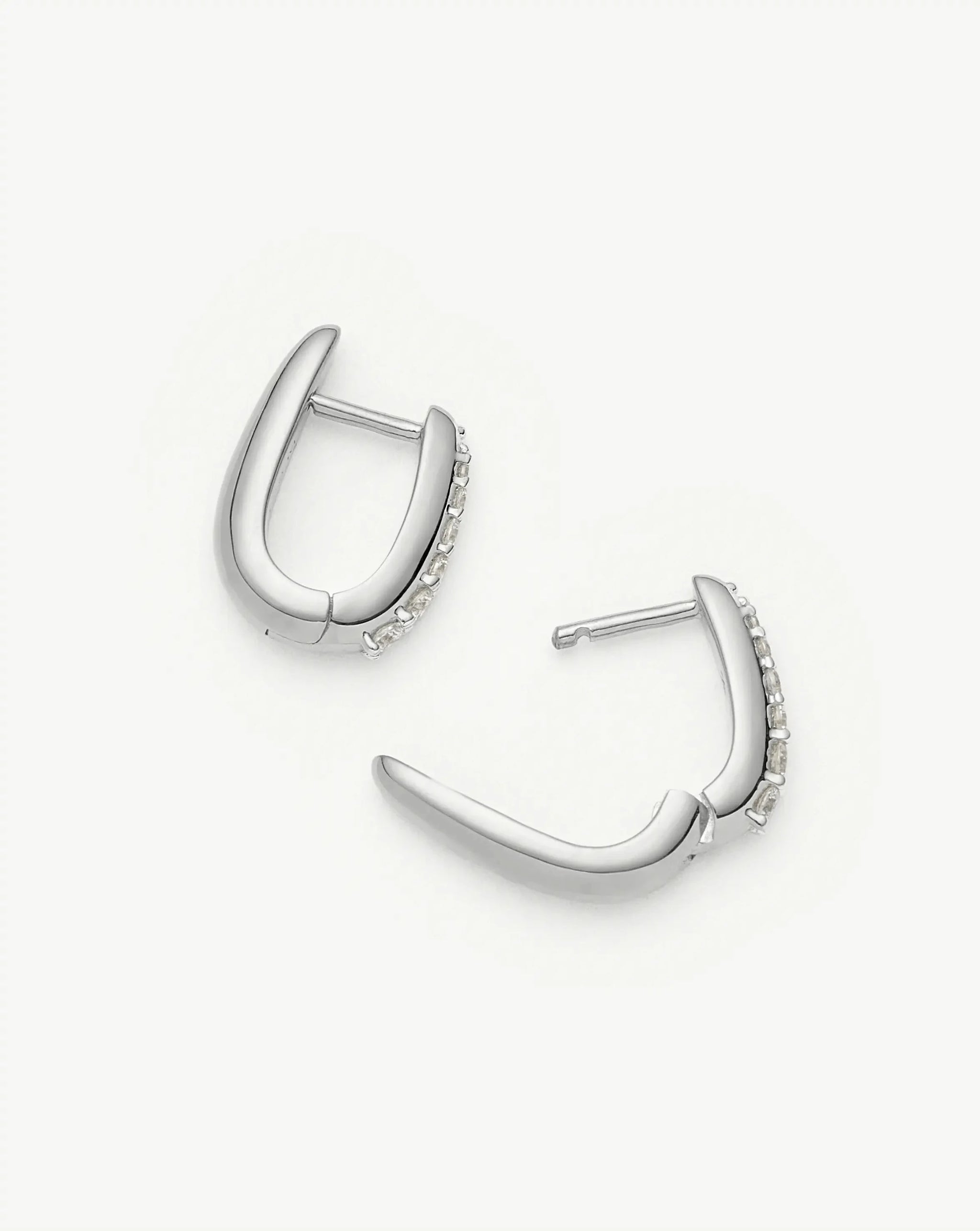 Claw Huggies | Sterling Silver/Pavé Earrings Missoma 