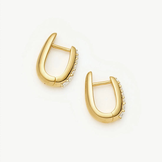 Claw Pave Huggies | 18k Gold Vermeil/Pavé Earrings Missoma 