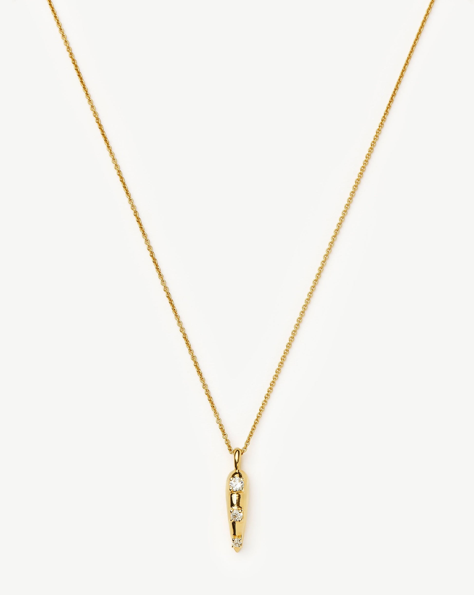 Claw Studded Pendant Necklace Necklaces Missoma 