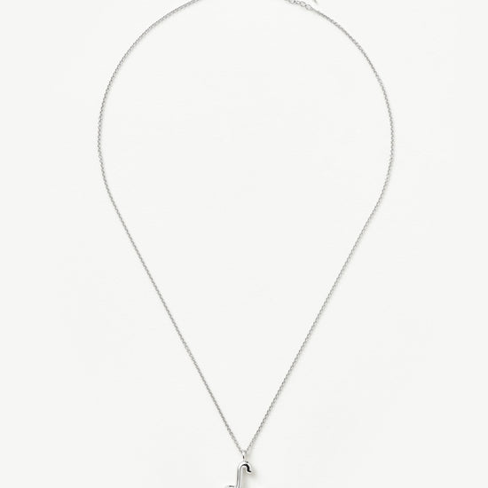 Curly Molten Initial Pendant Necklace - Initial L | Sterling Silver Necklaces Missoma 