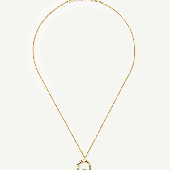 Curly Molten Initial Pendant Necklace - Q | 18k Gold Vermeil Necklaces Missoma 