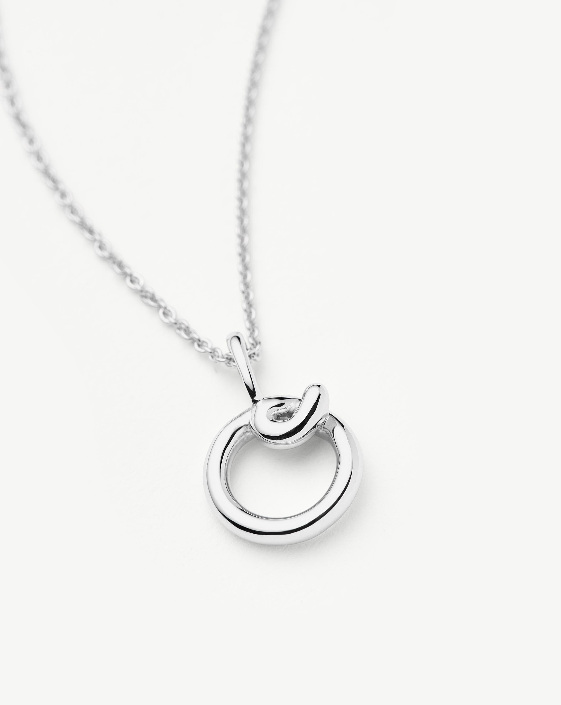 Curly Molten Mini Initial Necklace - O | Sterling Silver Necklaces Missoma 