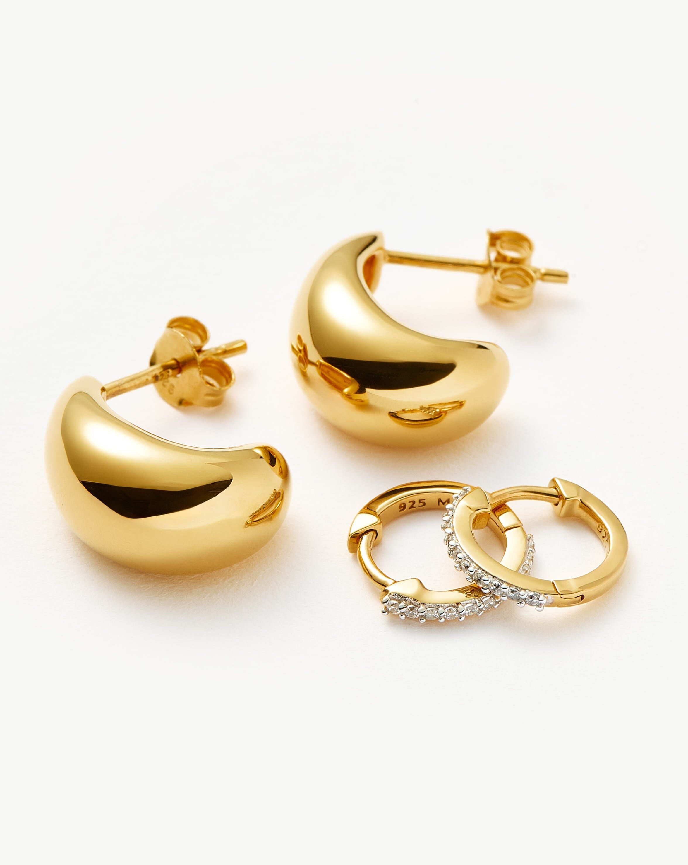 Dome Pave Earring Set Layering Sets Missoma 