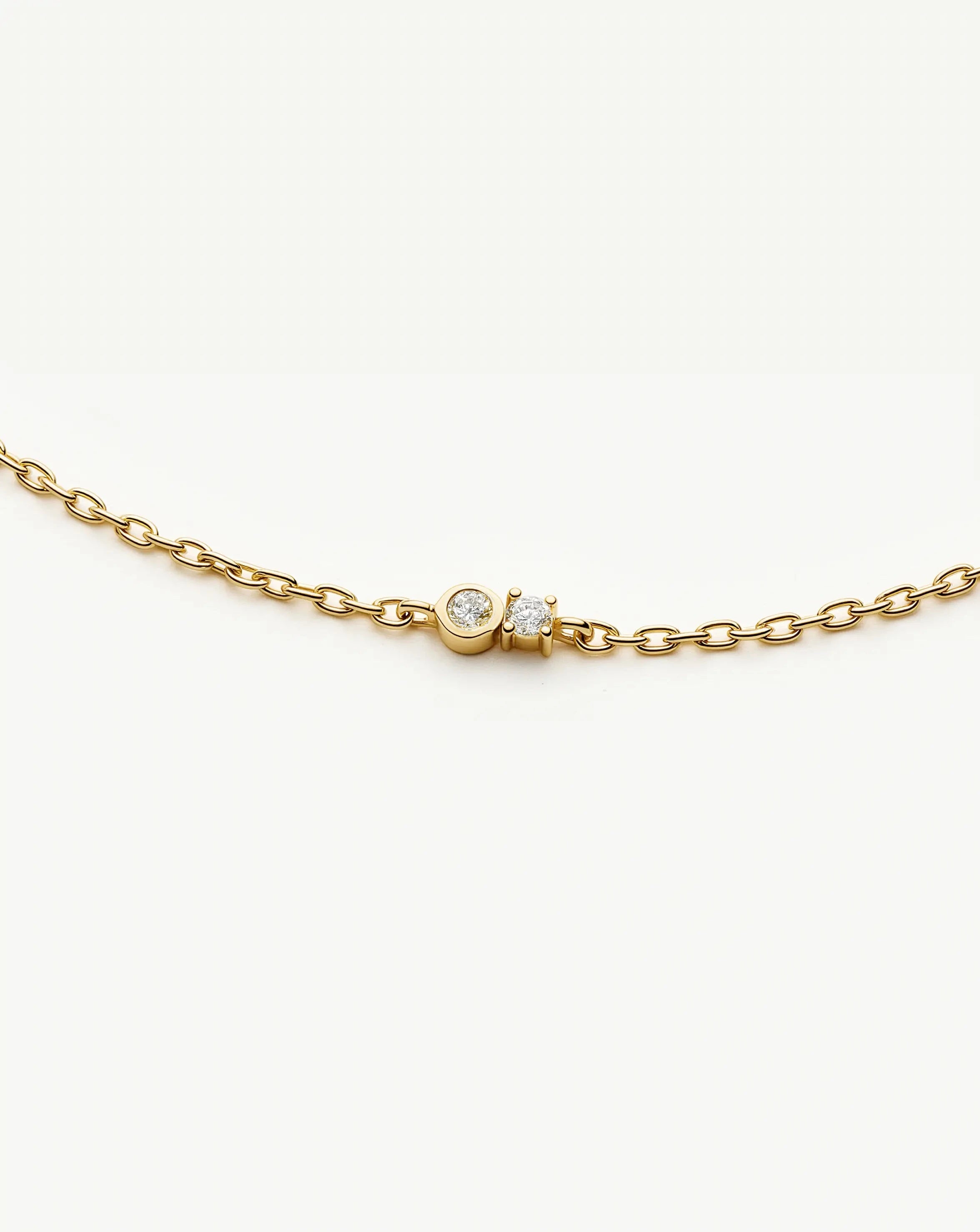 Duo Stone Chain Bracelet | 18k Gold Plated/Cubic Zirconia Bracelets Missoma 