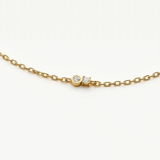 Duo Stone Chain Bracelet | 18k Gold Plated/Cubic Zirconia Bracelets Missoma 