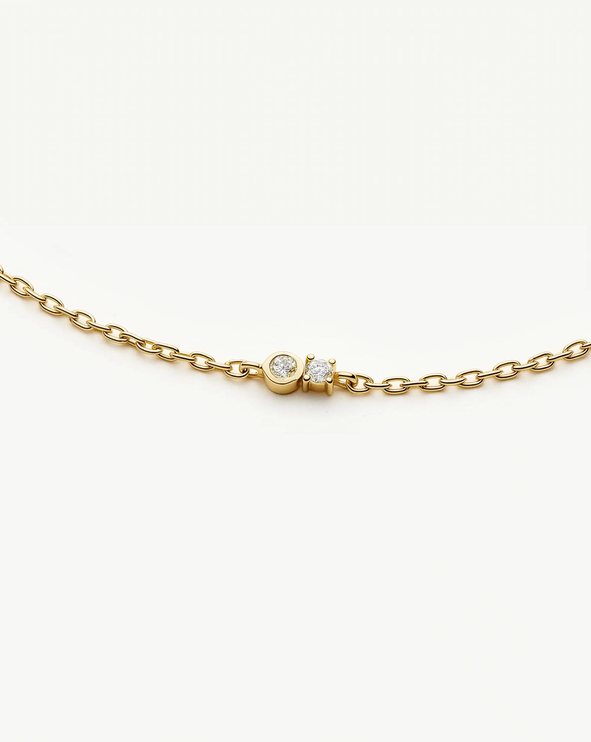 Duo Stone Chain Bracelet | 18k Gold Plated/Cubic Zirconia Bracelets Missoma 
