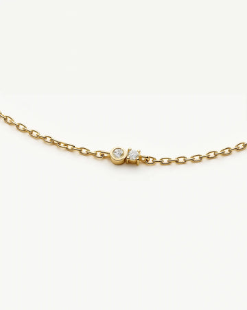 Duo Stone Chain Bracelet | 18k Gold Plated/Cubic Zirconia Bracelets Missoma 
