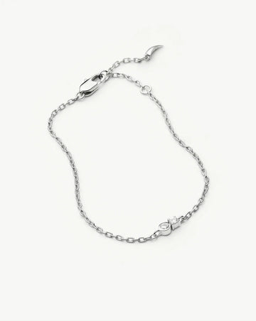 Duo Stone Chain Bracelet | Silver Plated/Cubic Zirconia Bracelets Missoma 