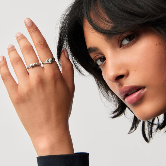 Engravable Heart Signet Ring | Sterling Silver Rings Missoma 