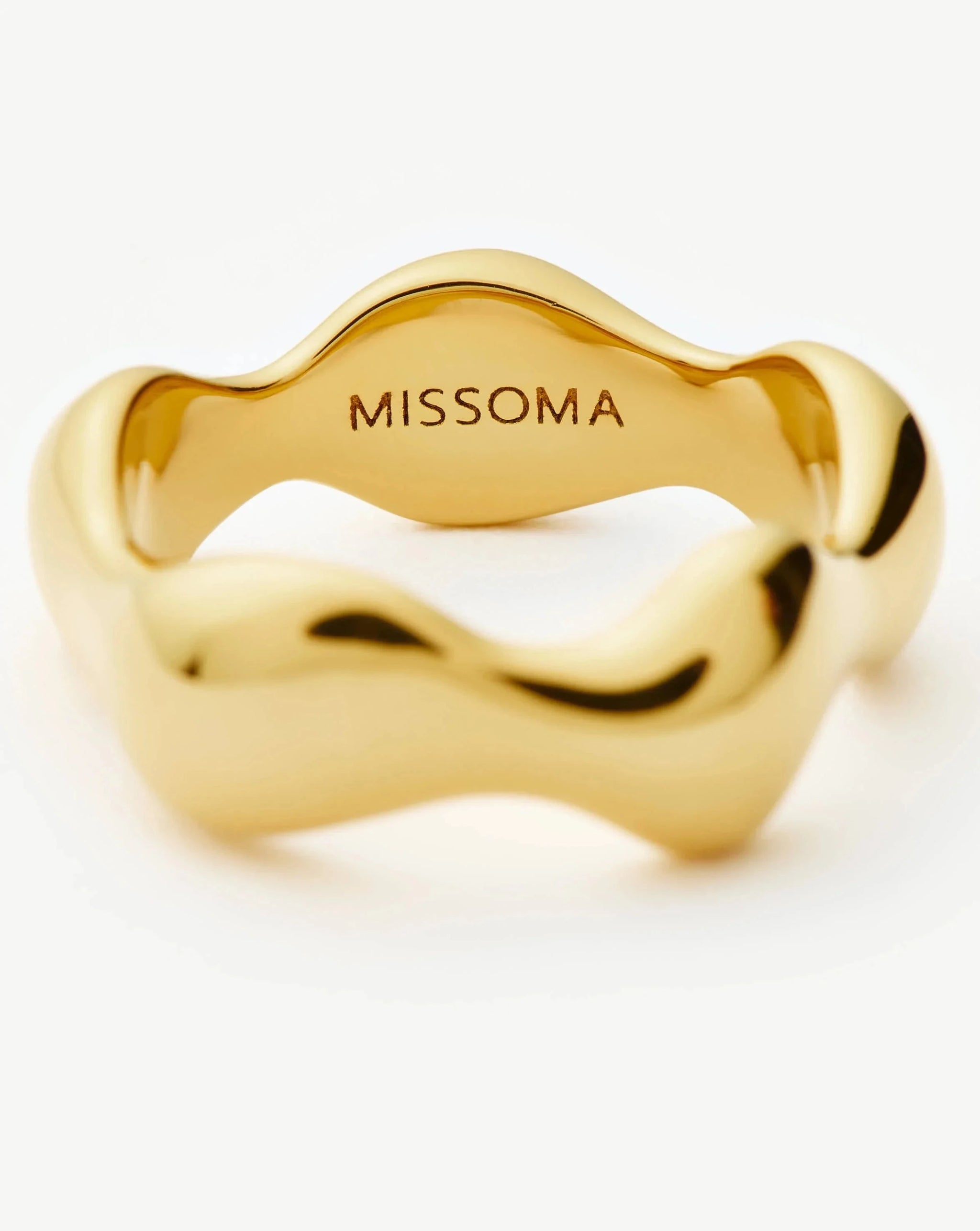 Eny Puffy Stacking Ring | 18k Gold Plated Rings Missoma 