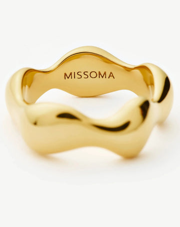 Eny Puffy Stacking Ring | 18k Gold Plated Rings Missoma 