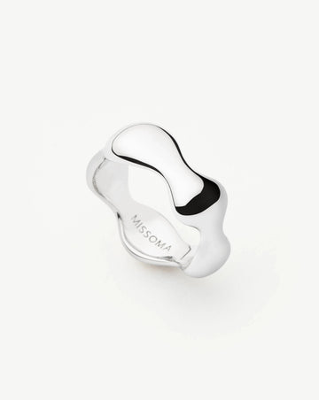 Eny Puffy Stacking Ring | Silver Plated Rings Missoma 