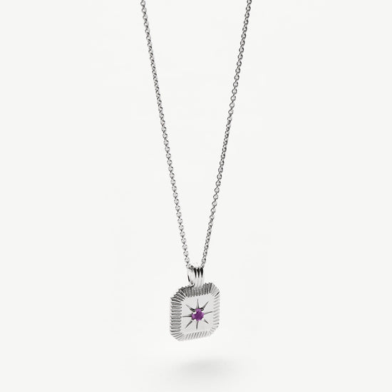 February Birthstone Pendant Necklace | Amethyst/February Necklaces Missoma 