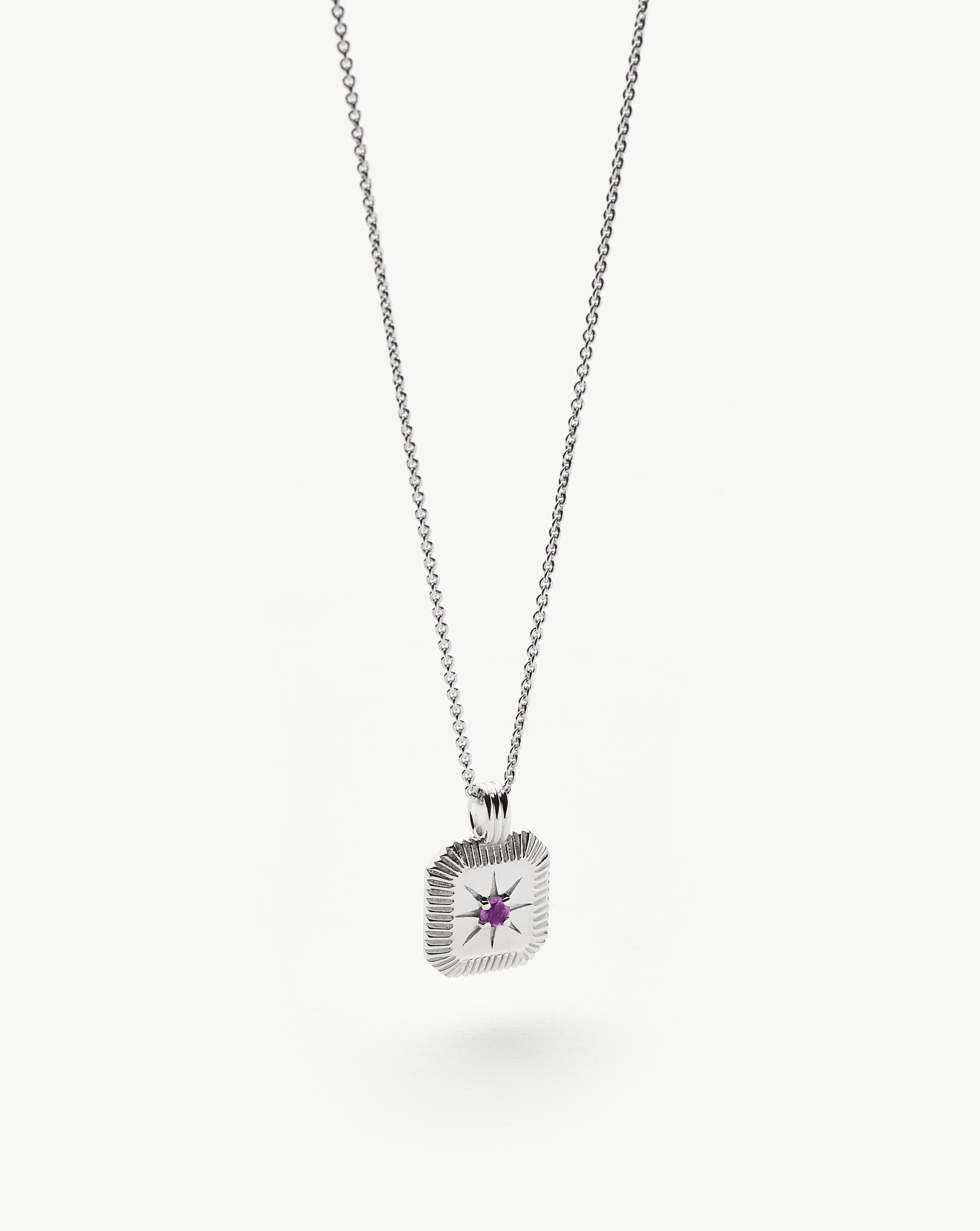 February Birthstone Pendant Necklace | Amethyst/February Necklaces Missoma 