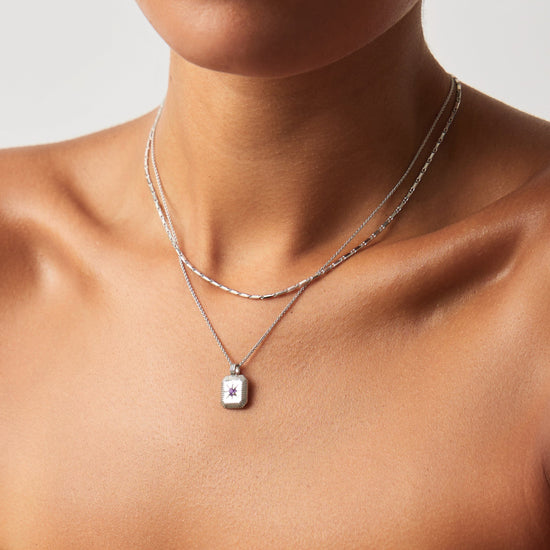 February Birthstone Pendant Necklace | Amethyst/February Necklaces Missoma 