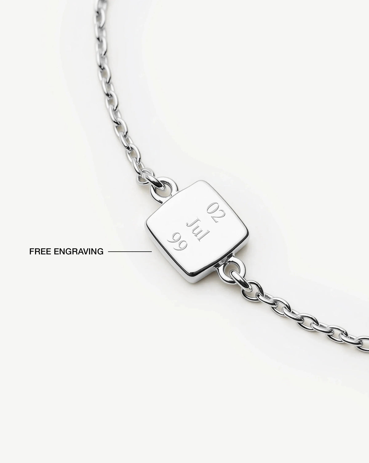 Feburary Birthstone Slider Bracelet | Silver Plated/Natural Amethyst Bracelets Missoma 