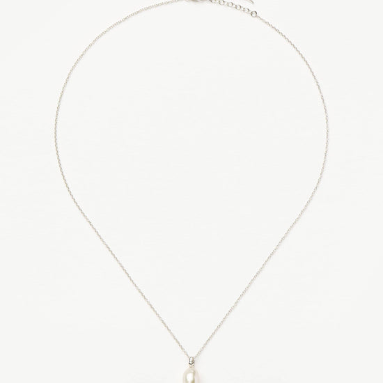 Fine Baroque Pearl Organic Pendant Necklace | 14k Solid White Gold/Pearl Necklaces Missoma 