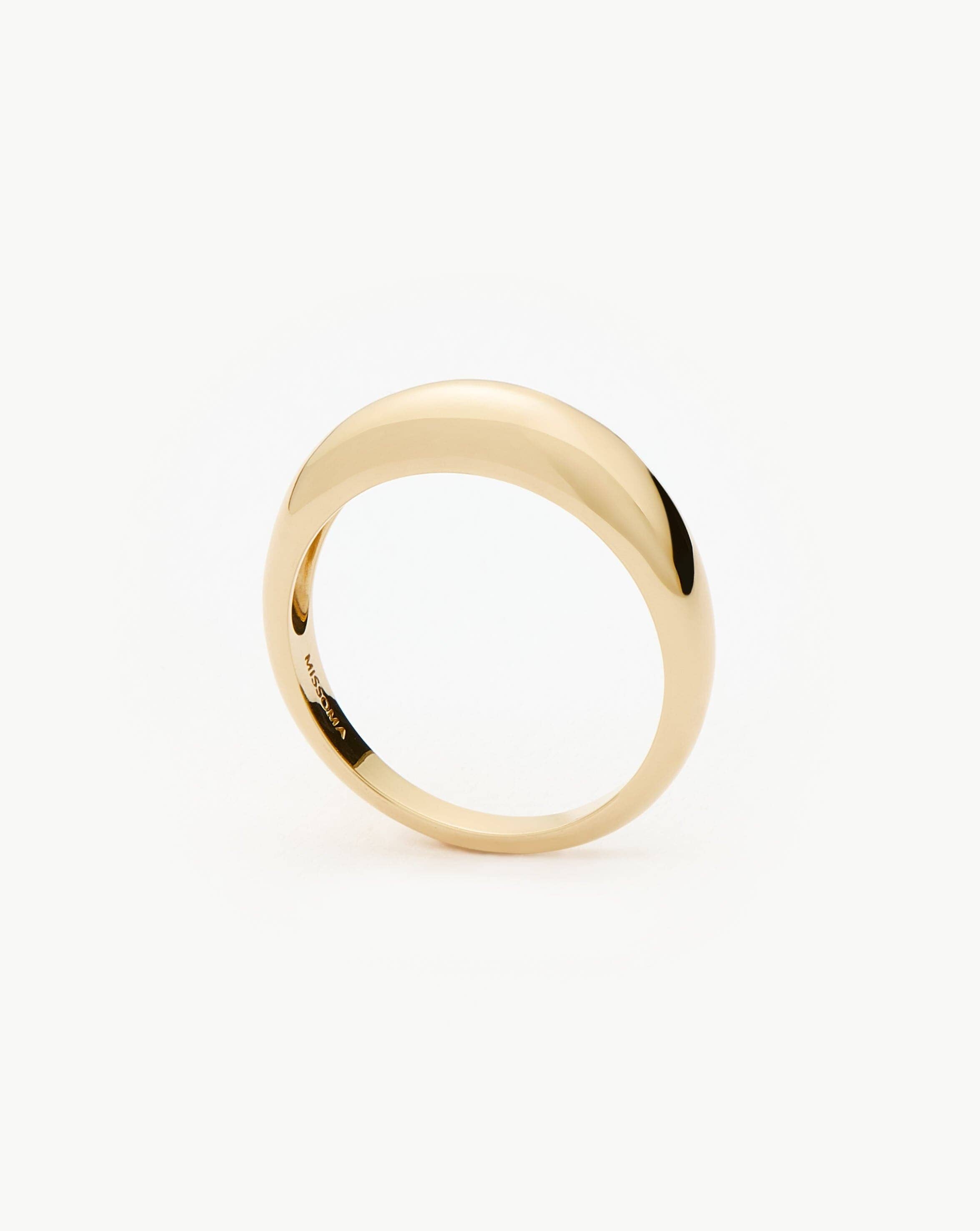 Fine Classic Dome Ring | 14k Solid Gold Rings Missoma 